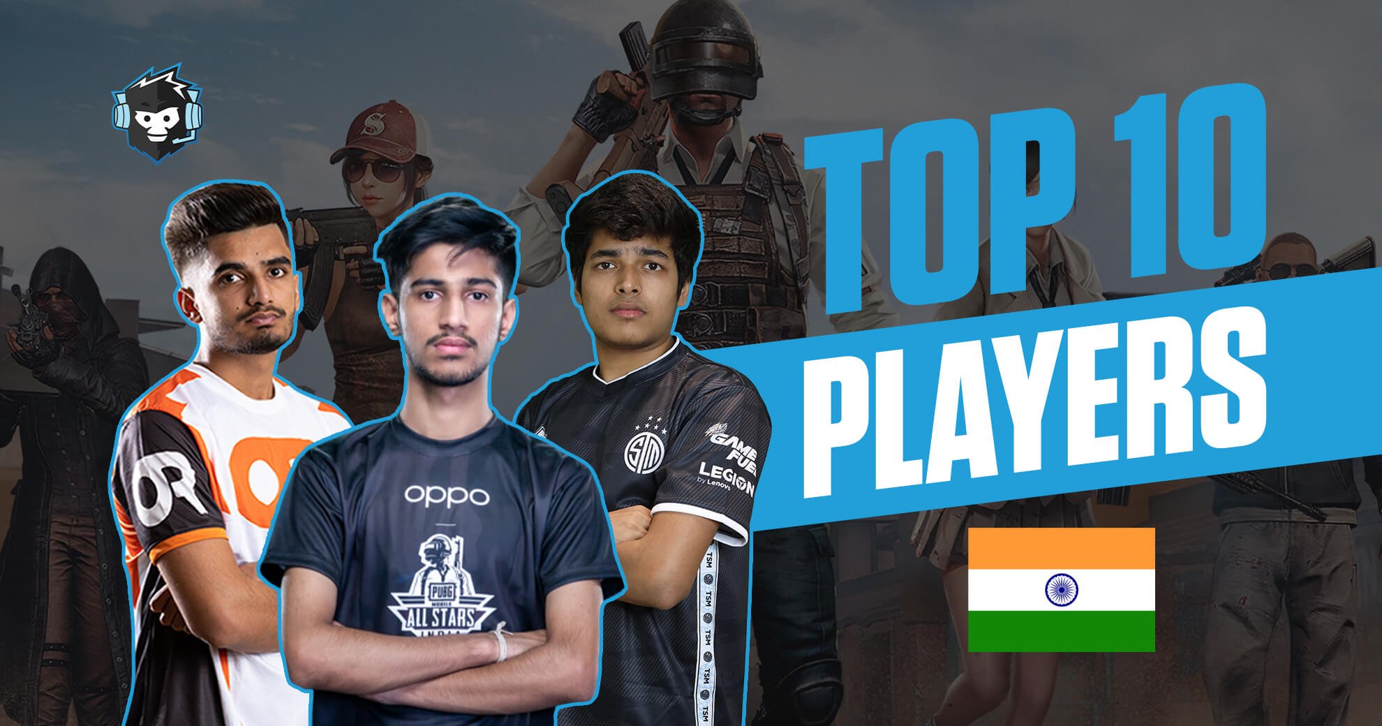 top 10 pubg gamers in india